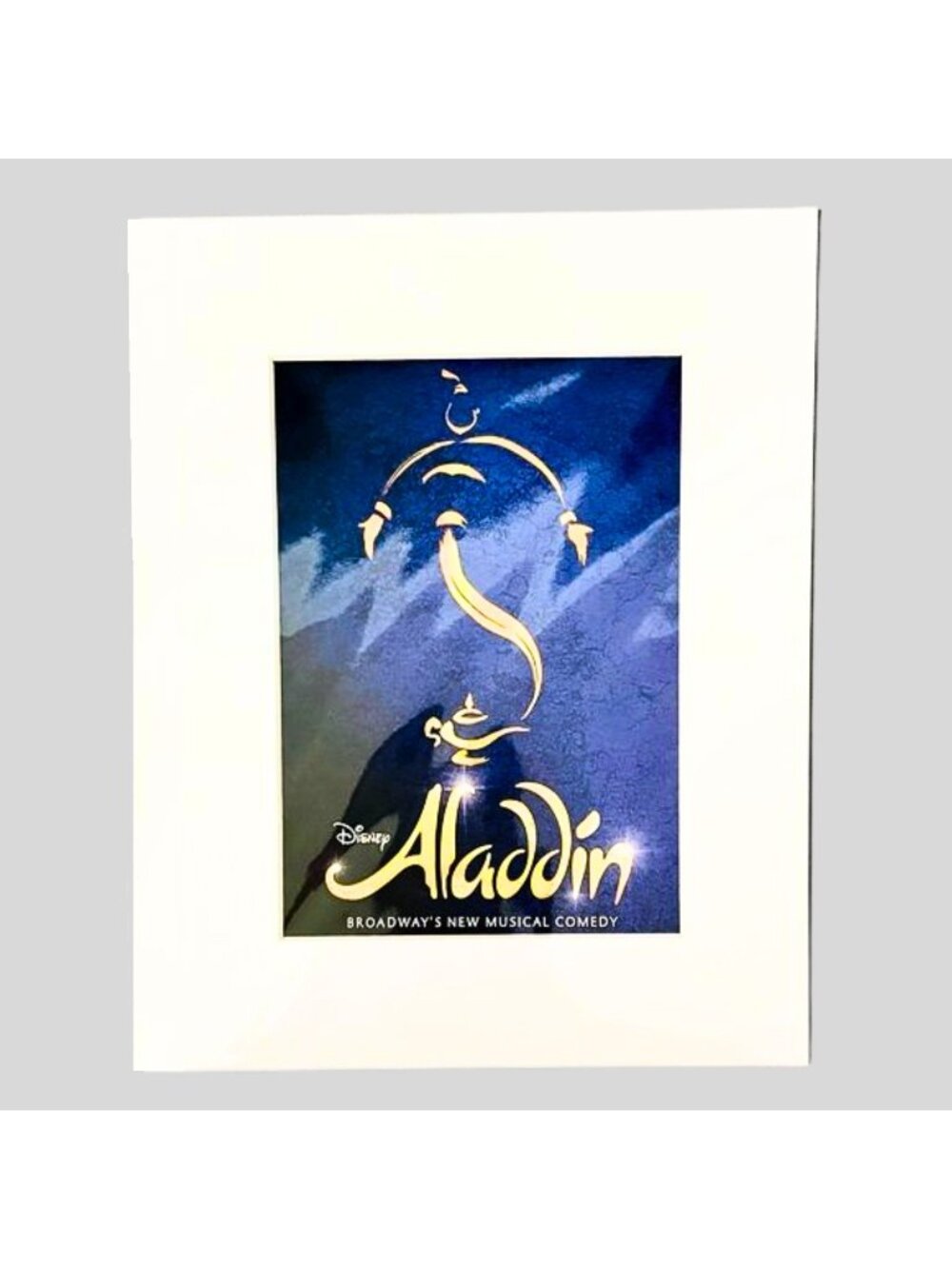 Disney Aladdin Broadway Musical Matted Poster Print 8x10 Theater Wall Art